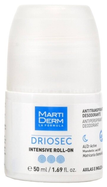 Дезодорант-антиперспірант кульковий Martiderm Driosec Intensive 48h, 50 мл
