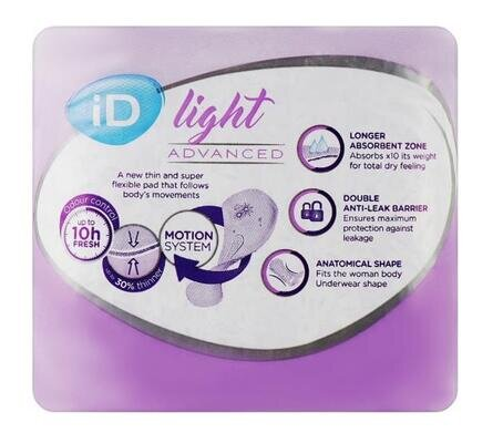 Прокладки урологічні iD Light Advanced Extra для жінок, №10