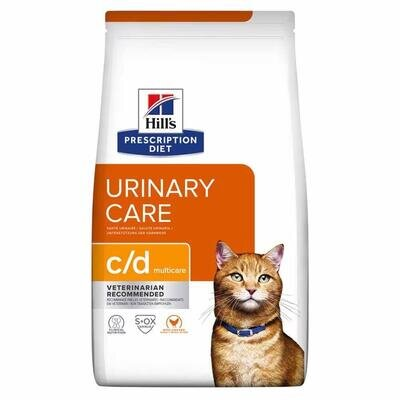 Корм сухий для кішок Hill's Prescription Diet Feline c/d Multicare при профілактиці циститу та СКХ, зі смаком курки, 1,5 кг
