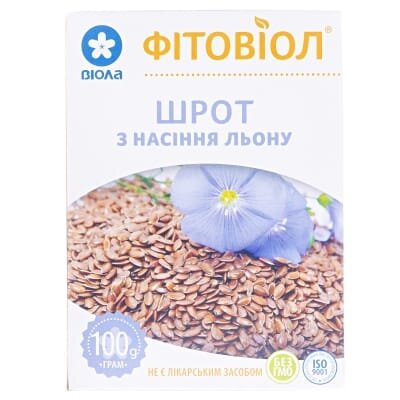 Шрот насіння льону Фітовіол по 100 г у пач.