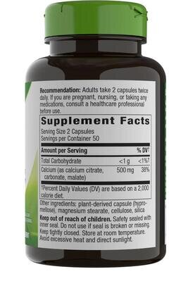 Кальцію цитрат Nature's Way Calcium Citrate 250 мг, 100 капсул