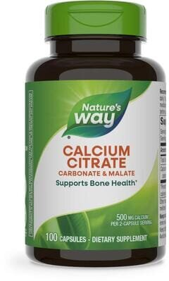 Кальцію цитрат Nature's Way Calcium Citrate 250 мг, 100 капсул