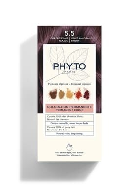 Крем-фарба Phyto Phytocolor, тон 5.5 світлий шатен махаон, 60 мл + 40 мл