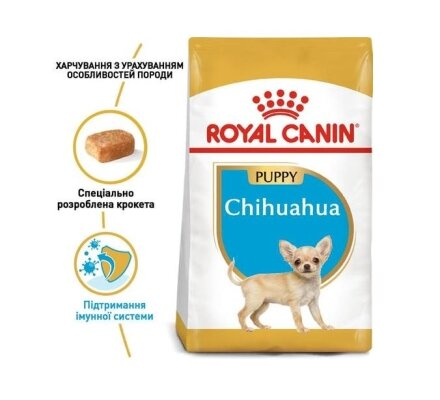 Корм сухий для цуценят Royal Canin Chihuahua Junior до 8 місяців, 1,5 кг