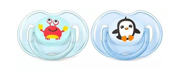 Пустушка силіконова Philips Avent Classic SCF169/35, 0-6 місяців, 2 шт
