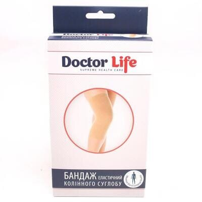 Бандаж на колінний суглоб Doctor Life KS-10, еластичний, розмір M