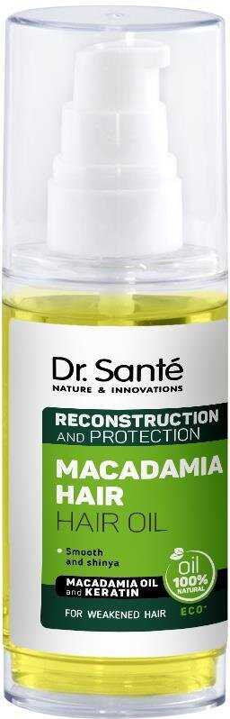 Олія для волосся Dr.Sante Macadamia Hair відновлення та захист, 50 мл