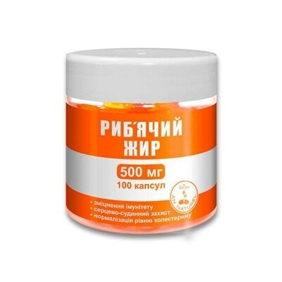 Риб'ячий жир Enjee капсули по 500 мг № 100 банка
