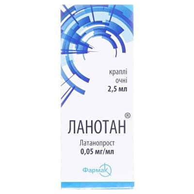 Ланотан краплі оч. 0.05 мг/мл по 2.5 мл у флак.