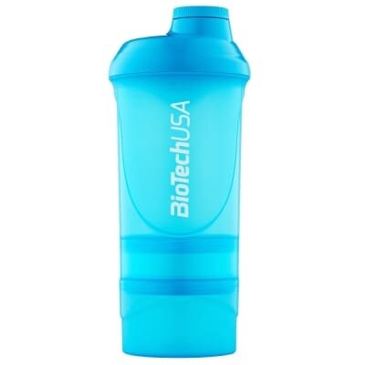 Шейкер BioTech Wave + Shaker блакитний, 600 мл
