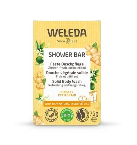 Мило для душу Weleda Твердий арома-бар Імбир та Гіркий апельсин, 75 г
