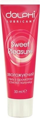 Гель-змазка інтимна Dolphi Sweet Pleasure з ароматом полуниці, 30 мл