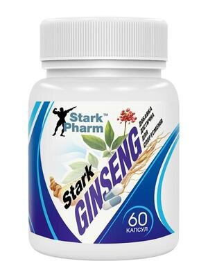 Женьшень Stark Pharm Stark Ginseng Strong Extract (8% гінсенозидів/капс.), 60 капсул