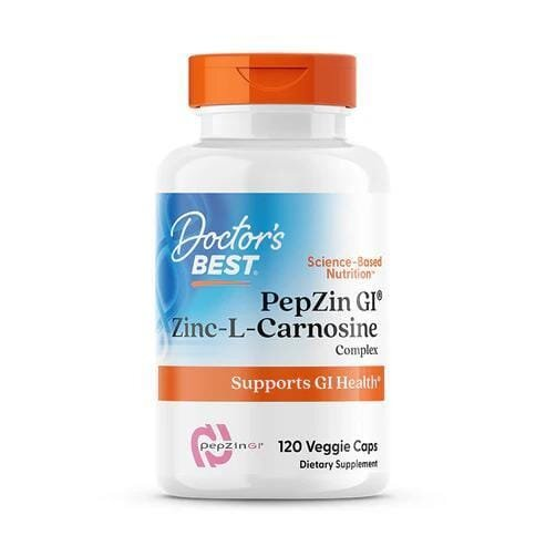 Цинк Карнозін Комплекс Doctor's Best PepZin GI Zinc-L-Carnosine Complex, 120 вегетаріанських капсул