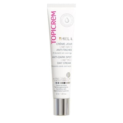 Крем для обличчя Topicrem Mela SPF50+ PA++++ денний проти пігментних плям для вирівнювання тону шкіри, 40 мл