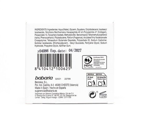 Крем для обличчя Babaria Collagen Vegan з рослинним колагеном омолоджувальний, 50 мл