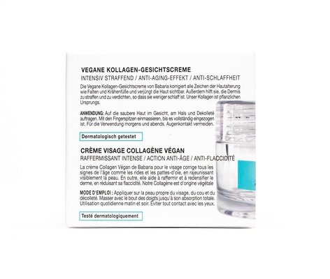 Крем для обличчя Babaria Collagen Vegan з рослинним колагеном омолоджувальний, 50 мл
