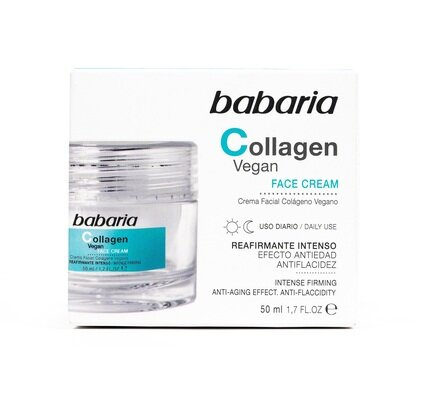 Крем для обличчя Babaria Collagen Vegan з рослинним колагеном омолоджувальний, 50 мл