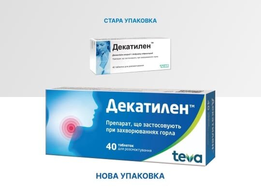 Декатилен таблетки д/розсмок. №40 (10х4)