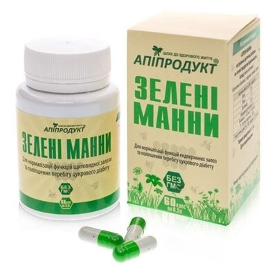 Апіпродукт Зелені манни капсули №60