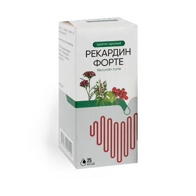 Рекардин форте краплі ор. по 25 мл у флак. з проб.-крап.