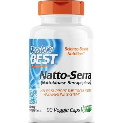 Наттокіназа і серрапептаза Doctor's Best Natto-Serra, 90 капсул