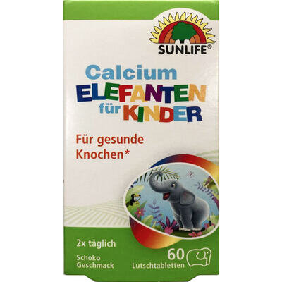 Вітаміни Sunlife Calcium Elefanten fur Kinder для дітей пастилки №60