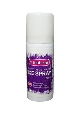 Спрей, охолоджуючий Biolikar ICE Spray постравматичний, 50 мл