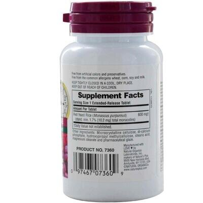 Червоний дріжджовий рис Nature's Plus Red Yeast Rice Herbal Actives 600 мг, 30 таблеток