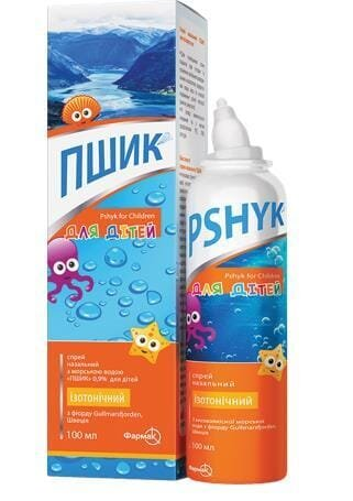 Пшик спрей наз. д/діт. 0.9 % по 100 мл у флак.
