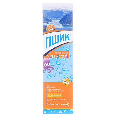 Пшик спрей наз. д/діт. 0.9 % по 100 мл у флак.