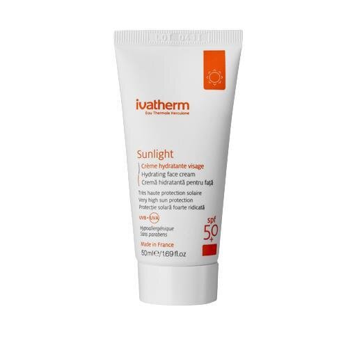 Крем сонцезахисний Ivatherm Sunlight зволожуючий SPF 50+, 50 мл