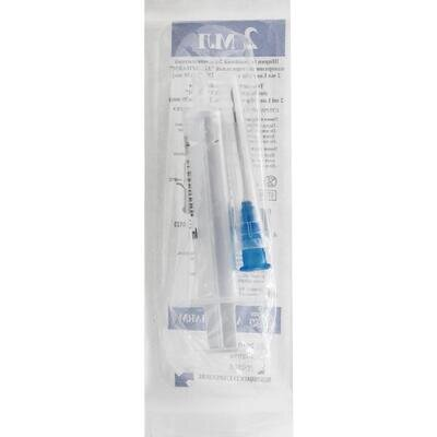 Шприц 2 мл Alexpharm 2-х компонентний Luer Slip з голкою 23G (0,6 х 30 мм), 1 штука
