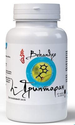 L-Триптофан Bekandze (L-Tryptophan) капсули по 400 мг №60