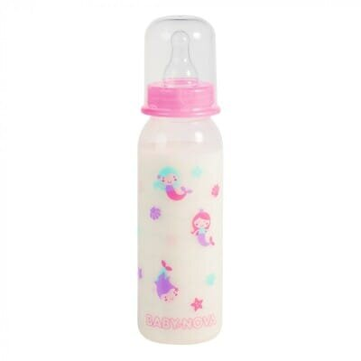 Пляшечка Baby-Nova 47000-1 Декор пластик, для дівчинки, 250 мл