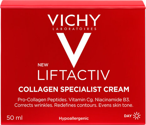 Крем-догляд Vichy LiftActiv Collagen Specialist антивіковий для стимулювання вироблення колагену для всіх типів шкіри, 50 мл