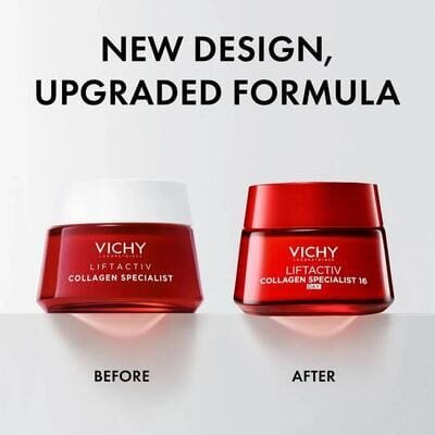 Крем-догляд Vichy LiftActiv Collagen Specialist антивіковий для стимулювання вироблення колагену для всіх типів шкіри, 50 мл