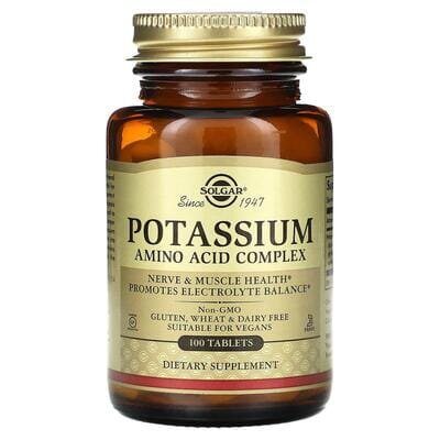 Калій амінокислотний комплекс Solgar Potassium Amino Acid Complex таблетки №100