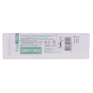 Шприц 5 мл AngelMed 3-х компонентний з двома голками 23G (0,6 мм x 30 мм) і 22G (0,7 мм x 40 мм), 1 штука