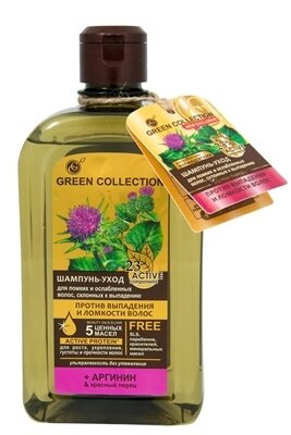 Шампунь-догляд Green Collection проти випадіння та ламкості волосся, 500 мл
