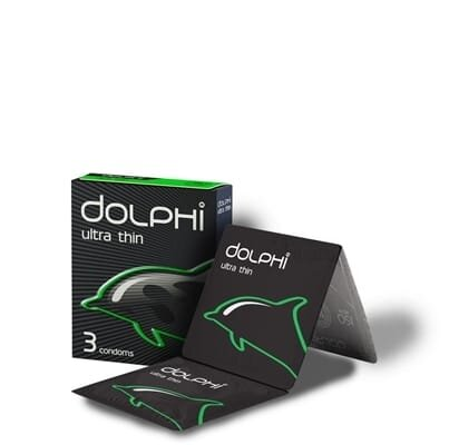 Презервативи Dolphi Ultra Thin надтонкі, 3 штуки