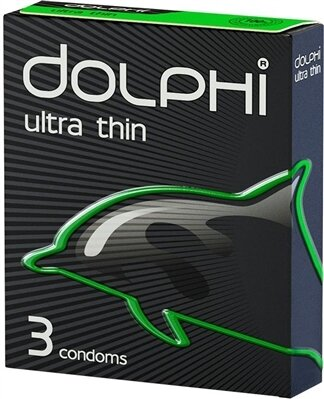 Презервативи Dolphi Ultra Thin надтонкі, 3 штуки