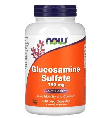 Глюкозамін сульфат NOW Glucosamine Sulfate 750 мг вег. капсули №240