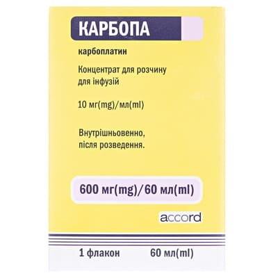 Карбопа концентрат для р-ну д/інф. 10 мг/мл по 60 мл №1 у флак.