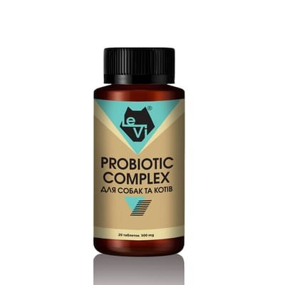 Пробіотик Комплекс для собак та котів LeVi 500 mg, 20 таблеток