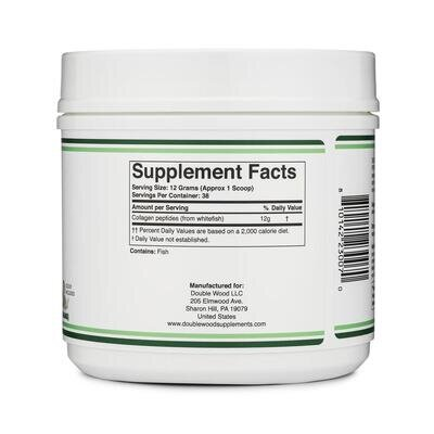 Колаген морський Double Wood Marine Collagen Peptides без смаку, 456 г