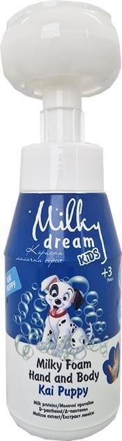 Пінка для рук та тіла Milky Dream Kids дитяча очищувальна Цуцик Кай, 350 мл