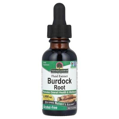 Лопуха корінь Nature's Answer Burdock 1350 мг рідкий екстракт без спирту, 30 мл