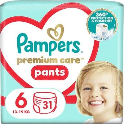 Підгузки-трусики Pampers Premium Care Pants дитячі розмір 6, 15+ кг, 31 шт