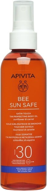 Олія Apivita Bee Sun Safe SPF30 для засмаги тіла, 200 мл